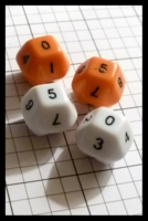 Dice : Dice - 10D - Truncated Pyramid Orange and White - Ebay Jan 2013